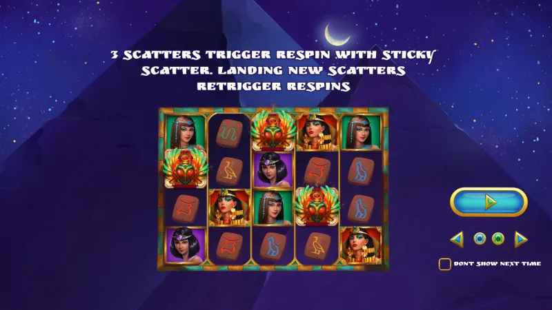 Anubis Moon online pokie by Evoplay — in-game view