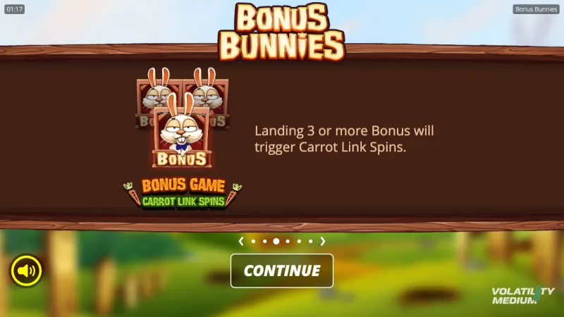 Bonus Bunnies online pokie by Nolimit City — in-game view