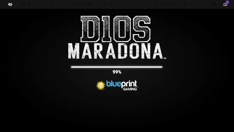 D10S Maradona online pokie by Blueprint — in-game view