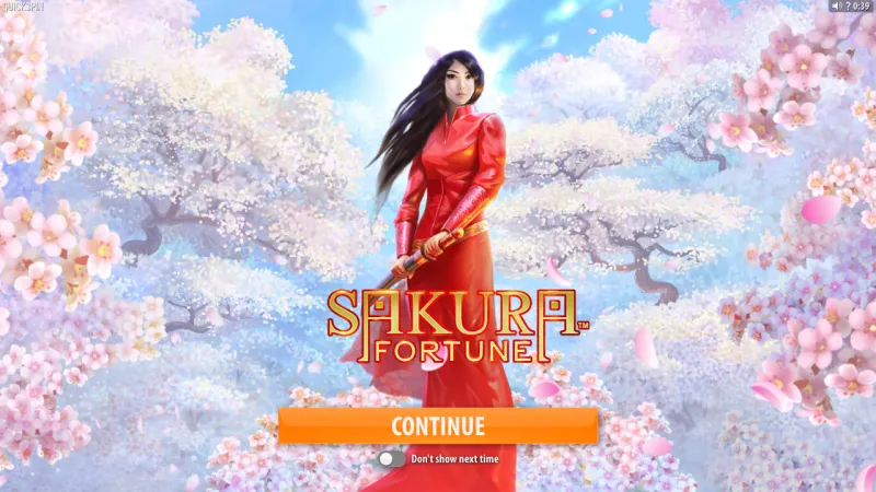 Sakura Fortune online pokie by Quickspin — in-game view